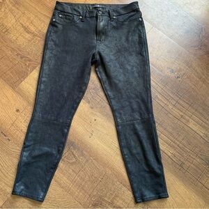 7 for all mankind jeans Sz 30 Black/Bronz High Gloss Shiny Skinny Jeans Stretch